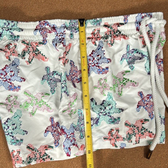 Vilebrequin Men's Watercolor Turtle Print Superflex Swim Trunks XS - Picture 9 of 16